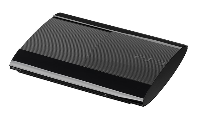 game console playstation 3 ps3 sony called super slim sony playstation video game play fun 250gb hard drive go 500 gb or 12 gb of flash memory 250gb or 500gb hard drive gold with 12gb of flash memory machine game electronics technology equipment accessory ps3 ps3 ps3 ps3 ps3