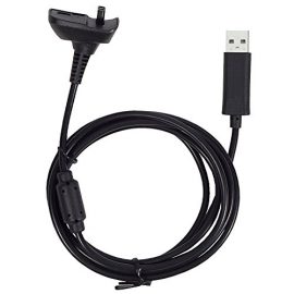 Charging Connecting Cable for Xbox 360 Wireless Controller (Black)