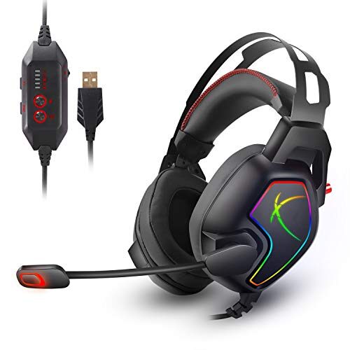 Cosmic Byte Equinox Europa 7.1 USB Dual Driver Gaming Headset with Software, Spectra RGB LED and ENC Microphone