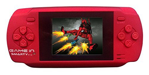 Mitashi Game In Smarty V1.0 Handheld Gaming Console With 300 In-Built Games (Red)