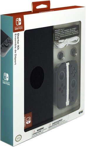 Nintendo Switch Starter Kit with Travel Case, Screen Protector, Joy Con Guards and Earbuds