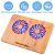 Laptop Cooling Pad – Best Bamboo Wood Laptop Cooler for 12-17 inch Laptop with 2 Powerful Fans, Adjustable Mount Stand