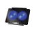 Dual Fan Cooling Pad with Dual LED, Fan Control Switch, USB 2.0 Hub, Multi Angle Stand, Suitable for upto 15.6 inch Laptops